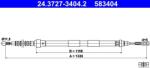 ATE Cablu, frana de parcare ATE 24.3727-3404.2 (24.3727-3404.2) - fixbox