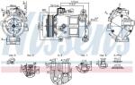 NISSENS Compresor, climatizare NISSENS 890596 (890596)