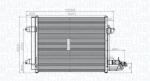 Magneti Marelli Condensator, climatizare MAGNETI MARELLI 350203815000 (350203815000) - fixbox