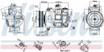 NISSENS Compresor, climatizare NISSENS 890632 (890632)