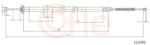 COFLE Cablu, frana de parcare COFLE 12.0702 (12.0702) - fixbox