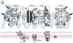 NISSENS Compresor, climatizare NISSENS 890796 (890796)
