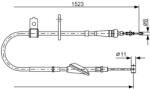 Bosch Cablu, frana de parcare BOSCH 1 987 482 092 (1 987 482 092) - fixbox