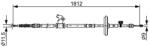 Bosch Cablu, frana de parcare BOSCH 1 987 482 503 (1 987 482 503) - fixbox