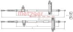METZGER Cablu, frana de parcare METZGER 10.5359 (10.5359)