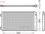 DENSO Condensator, climatizare DENSO DCN09147 (DCN09147) - fixbox