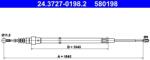 ATE Cablu, frana de parcare ATE 24.3727-0198.2 (24.3727-0198.2) - fixbox