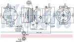NISSENS Compresor, climatizare NISSENS 89492 (89492)