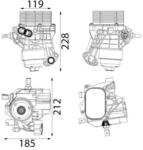 MAHLE Radiator ulei, ulei motor MAHLE CLC 466 000S (CLC 466 000S)