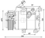 MAHLE Compresor, climatizare MAHLE ACP 1467 000P (ACP 1467 000P)