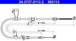 ATE Cablu, frana de parcare ATE 24.3727-2112.2 (24.3727-2112.2) - fixbox