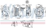 NISSENS Compresor, climatizare NISSENS 890586 (890586)