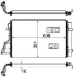 MAHLE Condensator, climatizare MAHLE AC 697 000S (AC 697 000S)