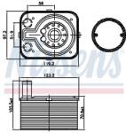 NISSENS Radiator ulei, ulei motor NISSENS 90655 (90655)