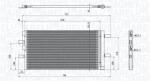 Magneti Marelli Condensator, climatizare MAGNETI MARELLI 350203100300 (350203100300)