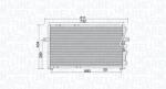 Magneti Marelli Condensator, climatizare MAGNETI MARELLI 350203985000 (350203985000)