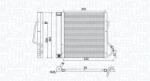 Magneti Marelli Condensator, climatizare MAGNETI MARELLI 350203810000 (350203810000)