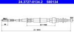 ATE Cablu, frana de parcare ATE 24.3727-0134.2 (24.3727-0134.2) - fixbox