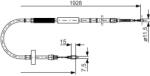 Bosch Cablu, frana de parcare BOSCH 1 987 477 922 (1 987 477 922) - fixbox