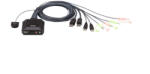 ATEN CS22DP 2-Port USB DisplayPort Cable KVM Switch with Remote Port Selector (CS22DP) - tonerpiac