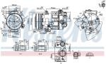 NISSENS Compresor, climatizare NISSENS 890420 (890420)