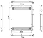MAHLE Condensator, climatizare MAHLE AC 387 000S (AC 387 000S)