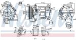 NISSENS Compresor, climatizare NISSENS 890801 (890801)