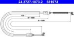 ATE Cablu, frana de parcare ATE 24.3727-1073.2 (24.3727-1073.2) - fixbox