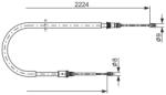 Bosch Cablu, frana de parcare BOSCH 1 987 482 303 (1 987 482 303) - fixbox