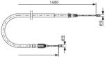 Bosch Cablu, frana de parcare BOSCH 1 987 477 653 (1 987 477 653)
