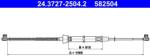 ATE Cablu, frana de parcare ATE 24.3727-2504.2 (24.3727-2504.2) - fixbox