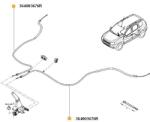 Original Renault Cablu, frana de parcare ORIGINAL RENAULT 364003676R (364003676R)