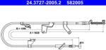 ATE Cablu, frana de parcare ATE 24.3727-2005.2 (24.3727-2005.2) - fixbox