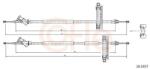 COFLE Cablu, frana de parcare COFLE 10.5357 (10.5357) - fixbox