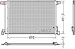 DENSO Condensator, climatizare DENSO DCN02008 (DCN02008) - fixbox