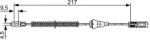 Bosch Cablu, frana de parcare BOSCH 1 987 482 461 (1 987 482 461) - fixbox