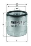 MAHLE ORIGINAL Filtru ulei MAHLE ORIGINAL OC 91D (OC91D)