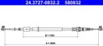 ATE Cablu, frana de parcare ATE 24.3727-0832.2 (24.3727-0832.2) - fixbox