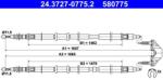 ATE Cablu, frana de parcare ATE 24.3727-0775.2 (24.3727-0775.2) - fixbox