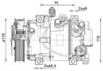 MAHLE Compresor, climatizare MAHLE ACP 1466 000P (ACP 1466 000P)