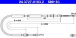 ATE Cablu, frana de parcare ATE 24.3727-0183.2 (24.3727-0183.2) - fixbox