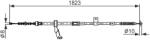 Bosch Cablu, frana de parcare BOSCH 1 987 482 297 (1 987 482 297) - fixbox