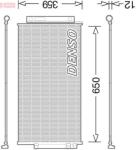DENSO Condensator, climatizare DENSO DCN09047 (DCN09047) - fixbox