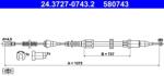 ATE Cablu, frana de parcare ATE 24.3727-0743.2 (24.3727-0743.2) - fixbox
