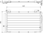 VALEO Condensator, climatizare VALEO 818075 (818075)