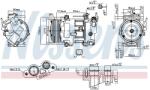 NISSENS Compresor, climatizare NISSENS 890606 (890606)