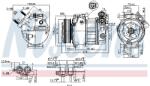 NISSENS Compresor, climatizare NISSENS 890125 (890125)