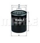 Mahle Original Filtru ulei MAHLE ORIGINAL OC 495 (OC495)