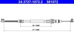 ATE Cablu, frana de parcare ATE 24.3727-1072.2 (24.3727-1072.2) - fixbox
