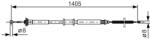 Bosch Cablu, frana de parcare BOSCH 1 987 477 928 (1 987 477 928) - fixbox